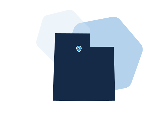 Cart.com 3PL Utah fulfillment center West Valley City as map point on illustration of Utah 